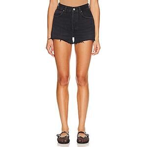 Agolde 'Mila' Black Denim Jean Short Size 27